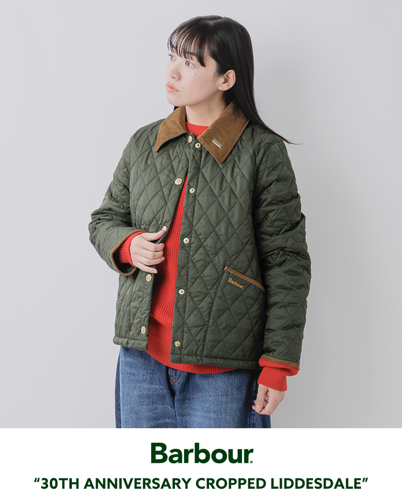 Barbour(バブアー)クロップドリデスデイルキルティングブルゾン“30THANNIVERSARYCROPPEDLIDDESDALE”242lqu1752