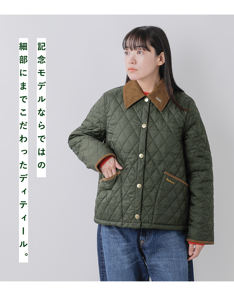 Barbour(バブアー)クロップドリデスデイルキルティングブルゾン“30THANNIVERSARYCROPPEDLIDDESDALE”242lqu1752