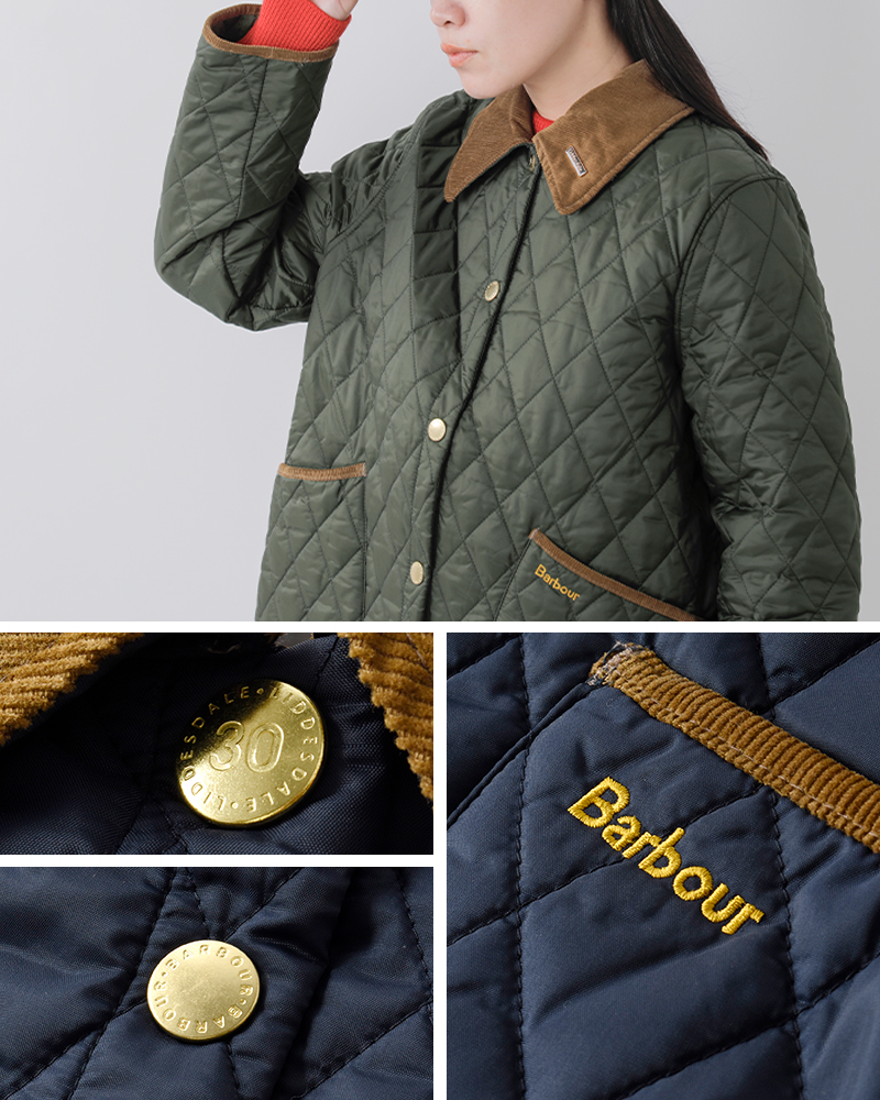 Barbour(バブアー)クロップドリデスデイルキルティングブルゾン“30THANNIVERSARYCROPPEDLIDDESDALE”242lqu1752