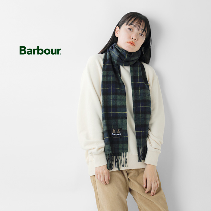 Barbour(バブアー)ラムウールタータンチェックスカーフ“TARTANLAMBSWOOLSCARF”242usc0001