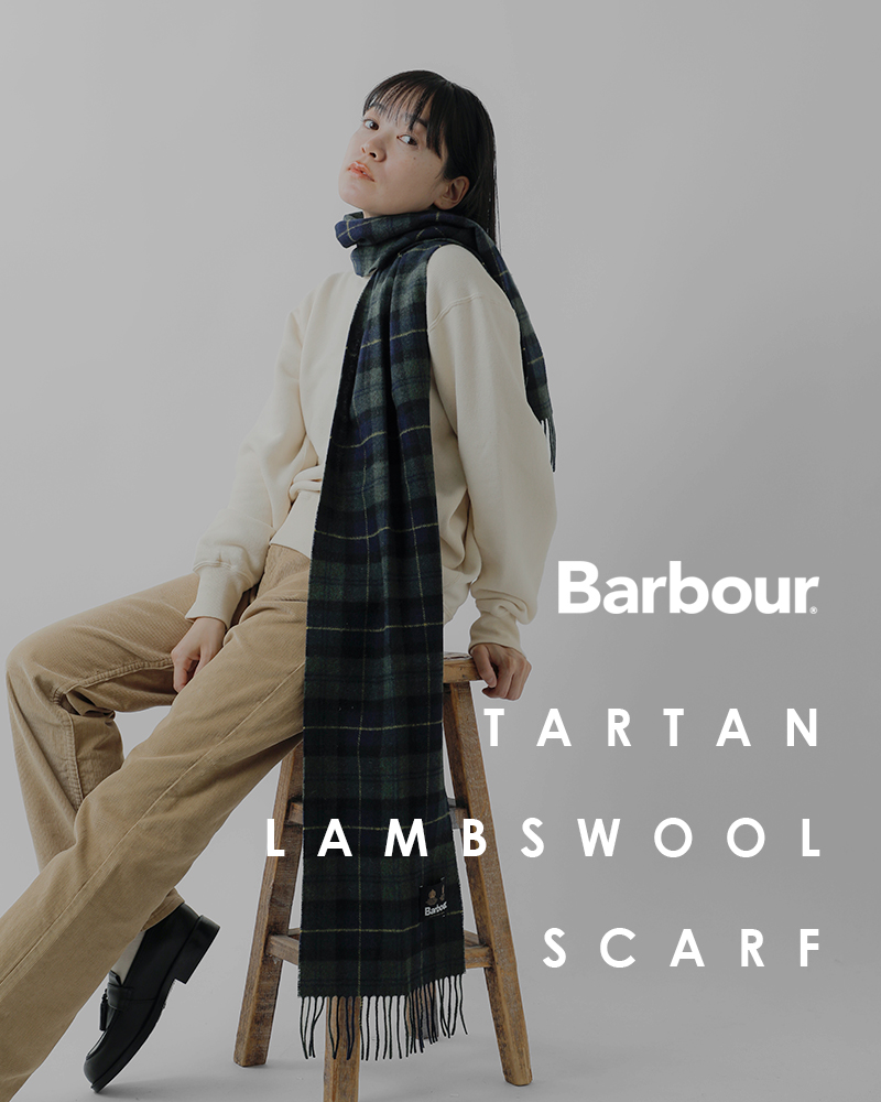 Barbour(バブアー)ラムウールタータンチェックスカーフ“TARTANLAMBSWOOLSCARF”242usc0001