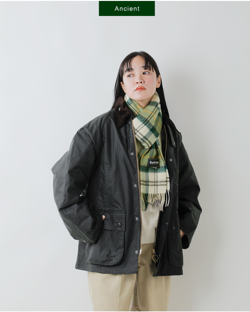 Barbour(バブアー)ラムウールカシミヤタータンチェックスカーフ“WOOLCASHMERETARTANSCARF”242usc0002