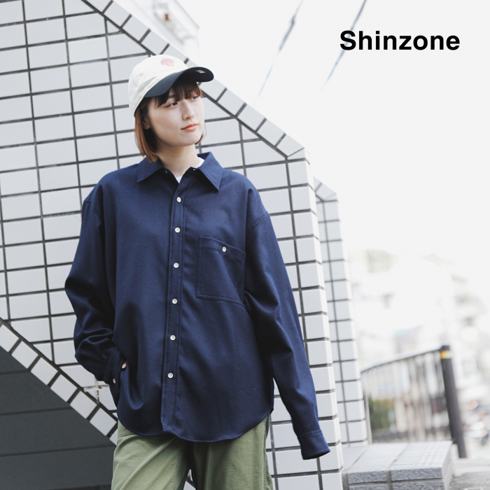 Shinzone(シンゾーン)メリノウールダディシャツ“WOOLDADDYSHIRT”24amsbl06