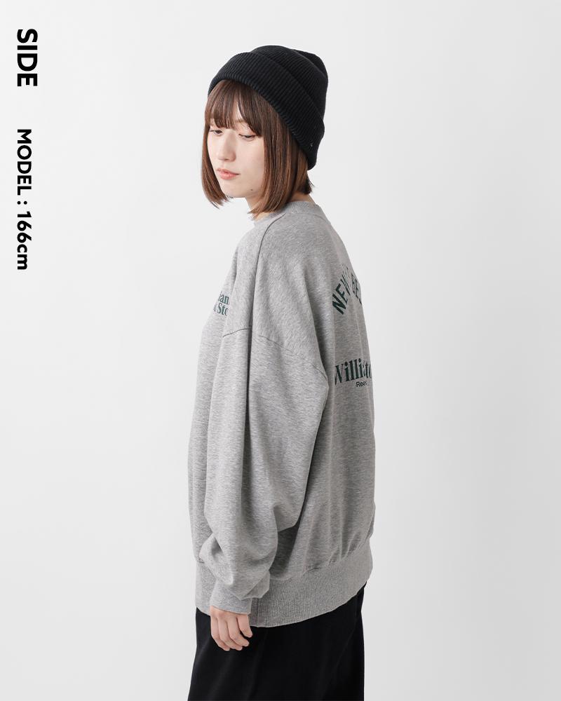 Shinzone(シンゾーン)コットンミニ裏毛スウェットプルオーバー“BOOKSTORESWEATSHIRT”24amscu08