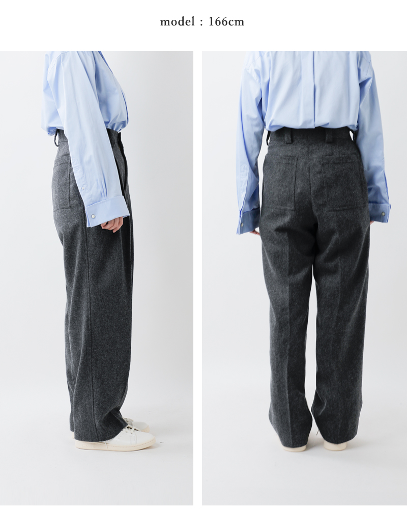 Shinzone(シンゾーン)ウールフランネルトムボーイパンツ“WOOLFLANNELTOMBOYPANTS”24amspa13