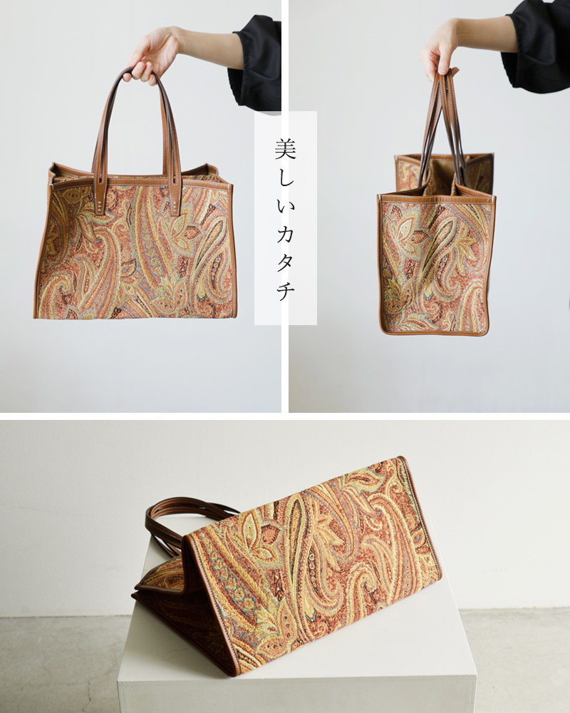 A VACATION(ア ヴァケーション)カウレザーハンドルスクエアトートバッグ“CLUBBAG”24aw-a76