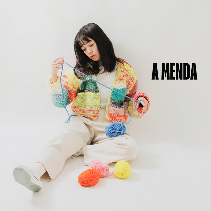 A MENDA(アメンダ)チャンキーハンドニットカーディガン“Chunkyhandknitcardigan”24fw-me001