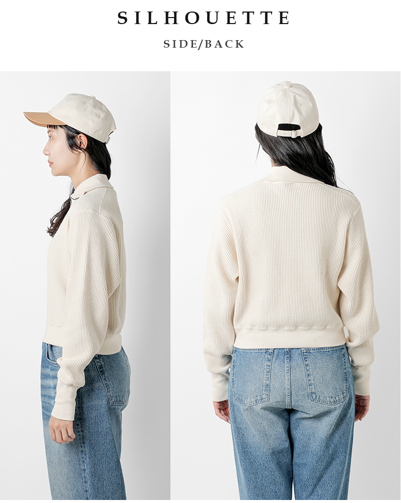 Shinzone(シンゾーン)コットンハーフジップワッフルプルオーバー“HALFZIPWAFFLEPULLOVER”24mmscu14