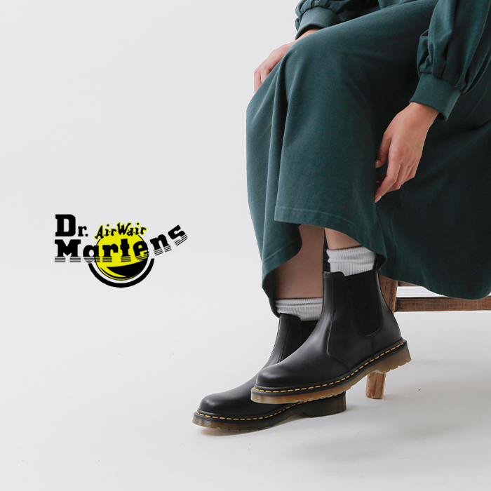 DrMartens(ドクターマーチン)スムースレザーサイドゴアブーツ“2976YELLOWSTITCH”2976-ys