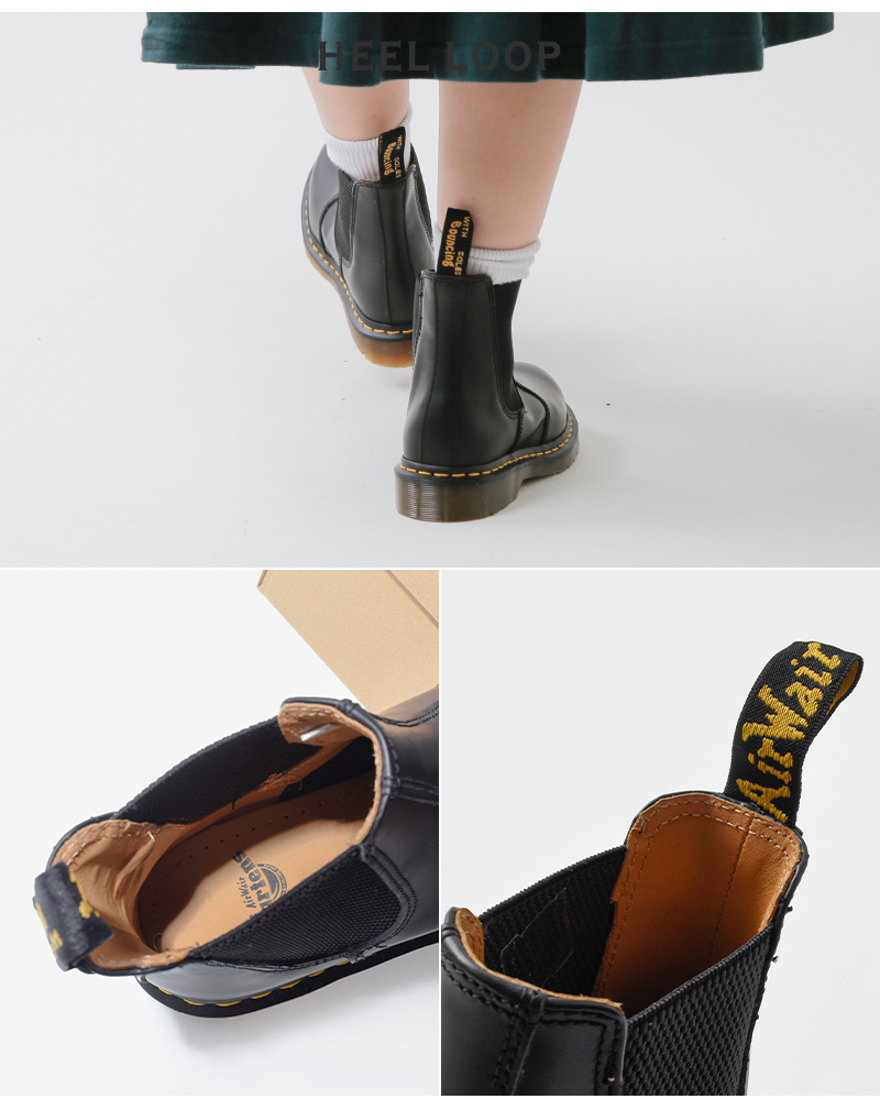 DrMartens(ドクターマーチン)スムースレザーサイドゴアブーツ“2976YELLOWSTITCH”2976-ys