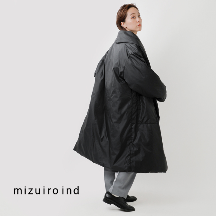 mizuiro ind(ミズイロインド)ドレープライトロングダウンコート3-270027