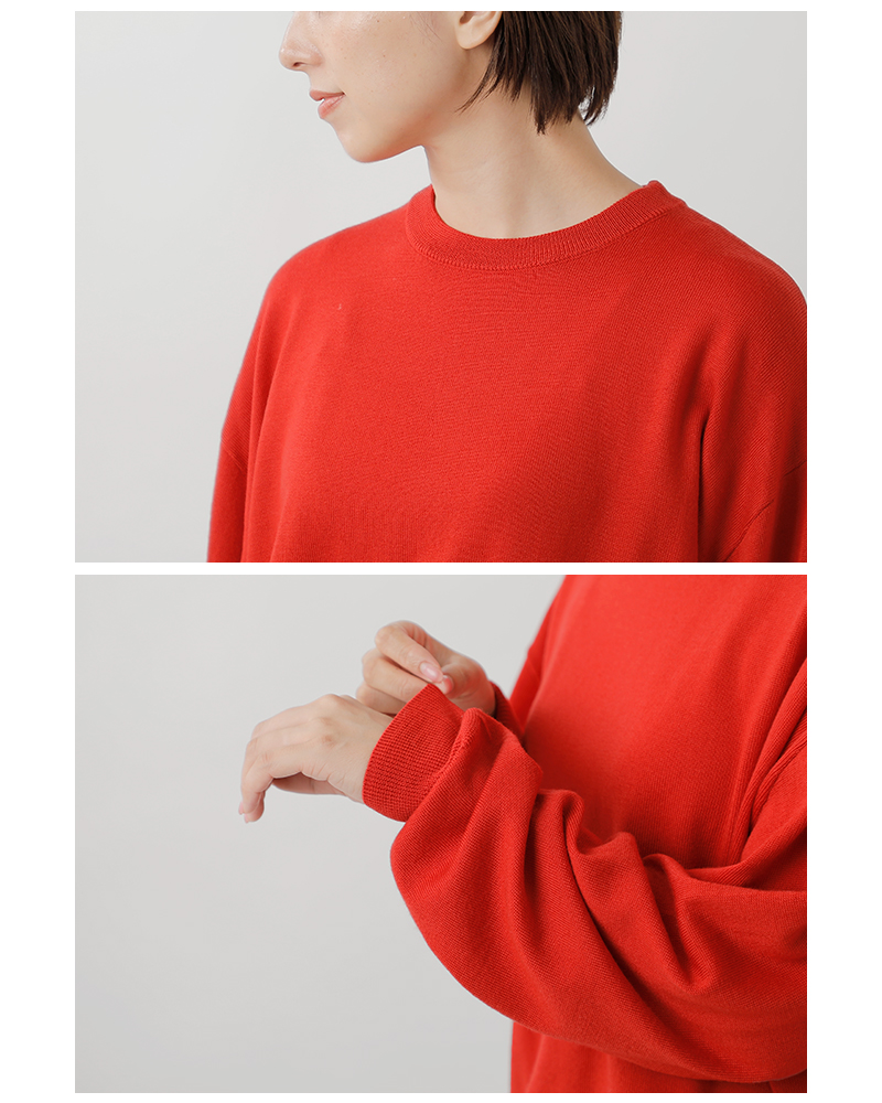 MidiUmi(ミディウミ)ウールクルーネックニットプルオーバー“crewneckknitPO”3-729632