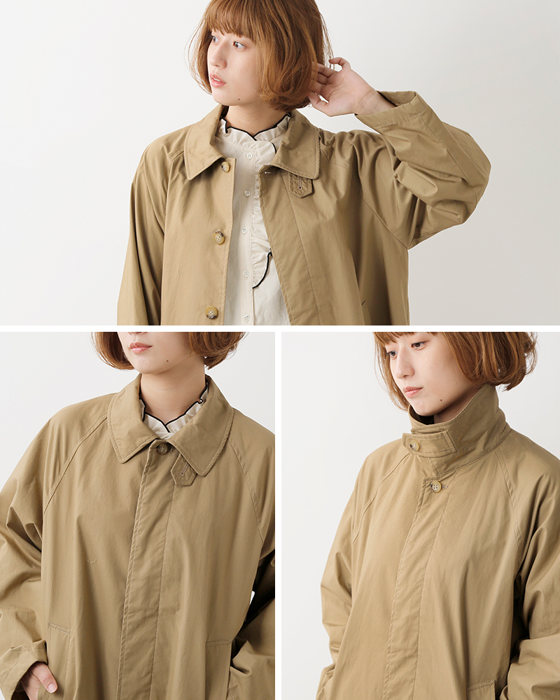 MidiUmi(ミディウミ)コットンステンカラーコート“soutiencollarcoat”3-779646