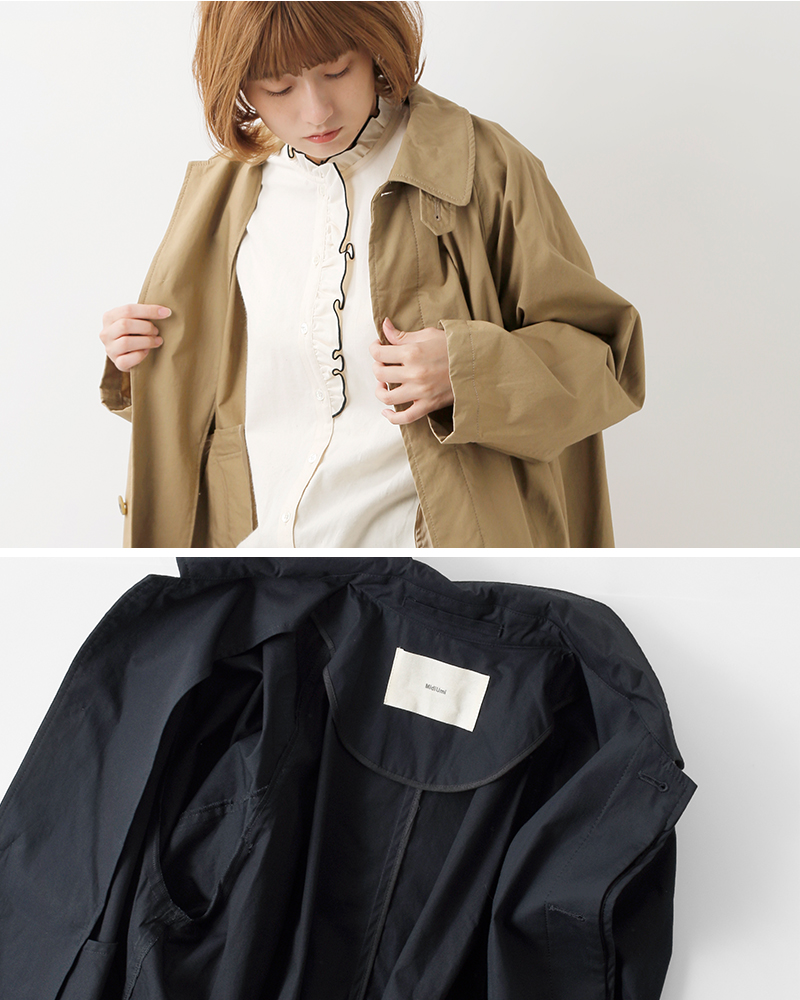 MidiUmi(ミディウミ)コットンステンカラーコート“soutiencollarcoat”3-779646