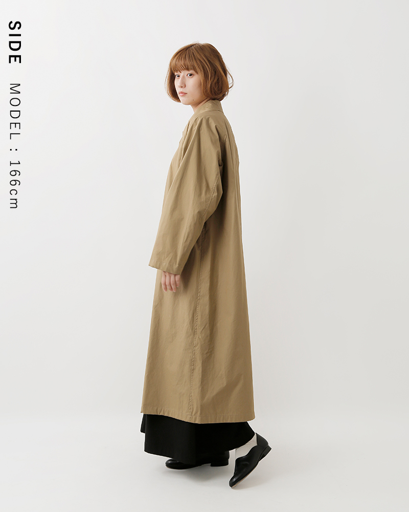 MidiUmi(ミディウミ)コットンステンカラーコート“soutiencollarcoat”3-779646