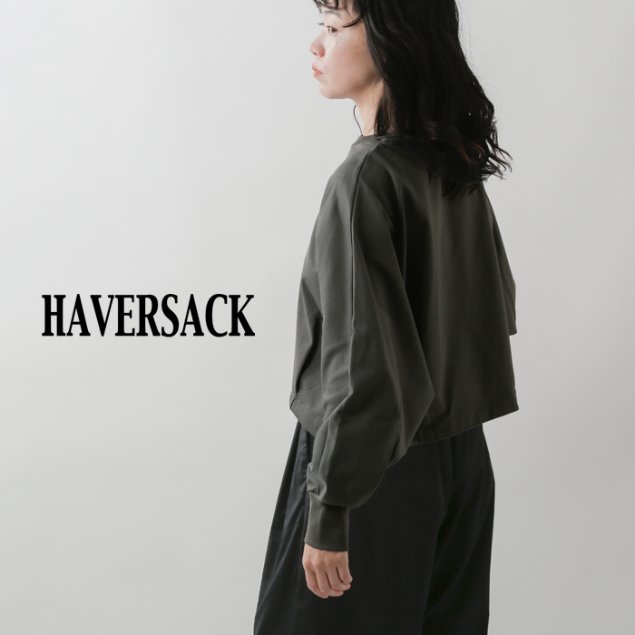 HAVERSACK(ハバーサック)コットンクルーネックドルマンスリーブTシャツ312400