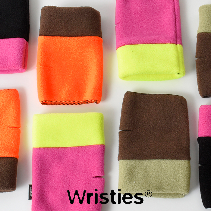 wristies(リスティーズ)フリース配色フィンガーレスショートグローブ“WristiecuffsShort”31al