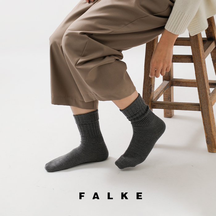 FALKE(ファルケ)バージンウール裏起毛リブソックス“StriggingsRibSocks”47520