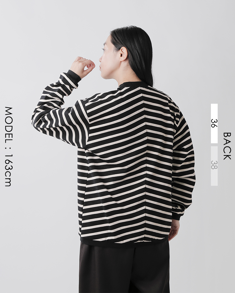 SCYE BASICS(TCx[VbNX)RbgW[W[{[_[N[lbNTVcgStripedCottonJerseyCrewNeckT-Shirth5724-23706