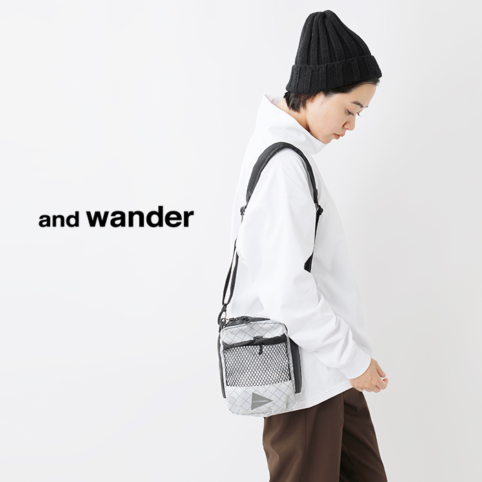 and wander(アンドワンダー)エコパックショルダーポーチ“ECOPAKsholderpouch”574-3975007