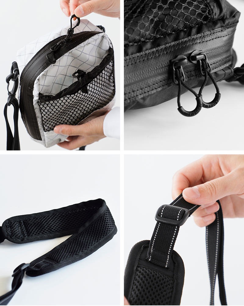 and wander(アンドワンダー)エコパックショルダーポーチ“ECOPAKsholderpouch”574-3975007