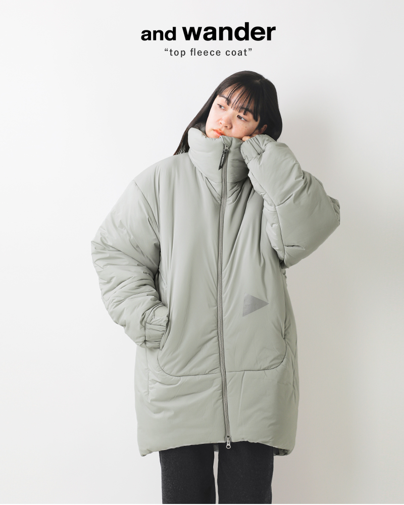 and wander(アンドワンダー)トップフリースコート“topfleececoat”574-4231109