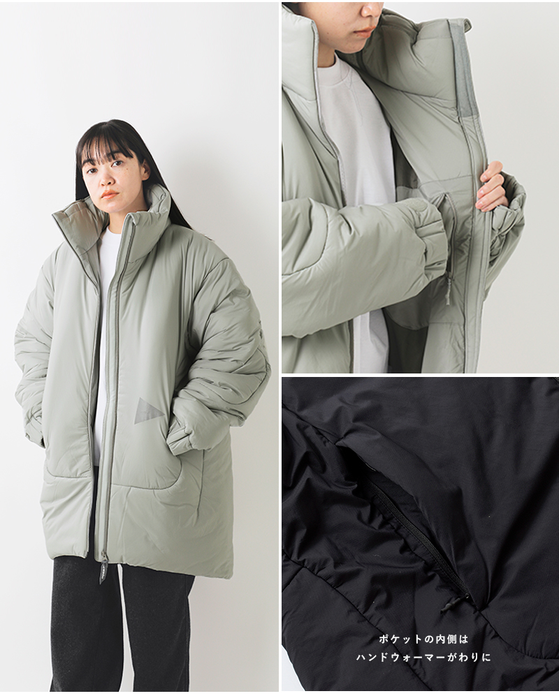 and wander(アンドワンダー)トップフリースコート“topfleececoat”574-4231109