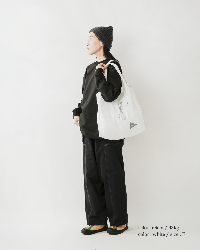 and wander(アンドワンダー)グローサリーポケットバッグ“grocerypocketbag”574-4985329