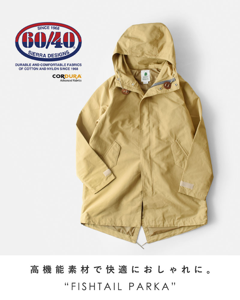 SIERRA DESIGNS(シエラデザイン)コーデュラ60/40クロスフィッシュテイルパーカー“FISHTAILPARKA”621008