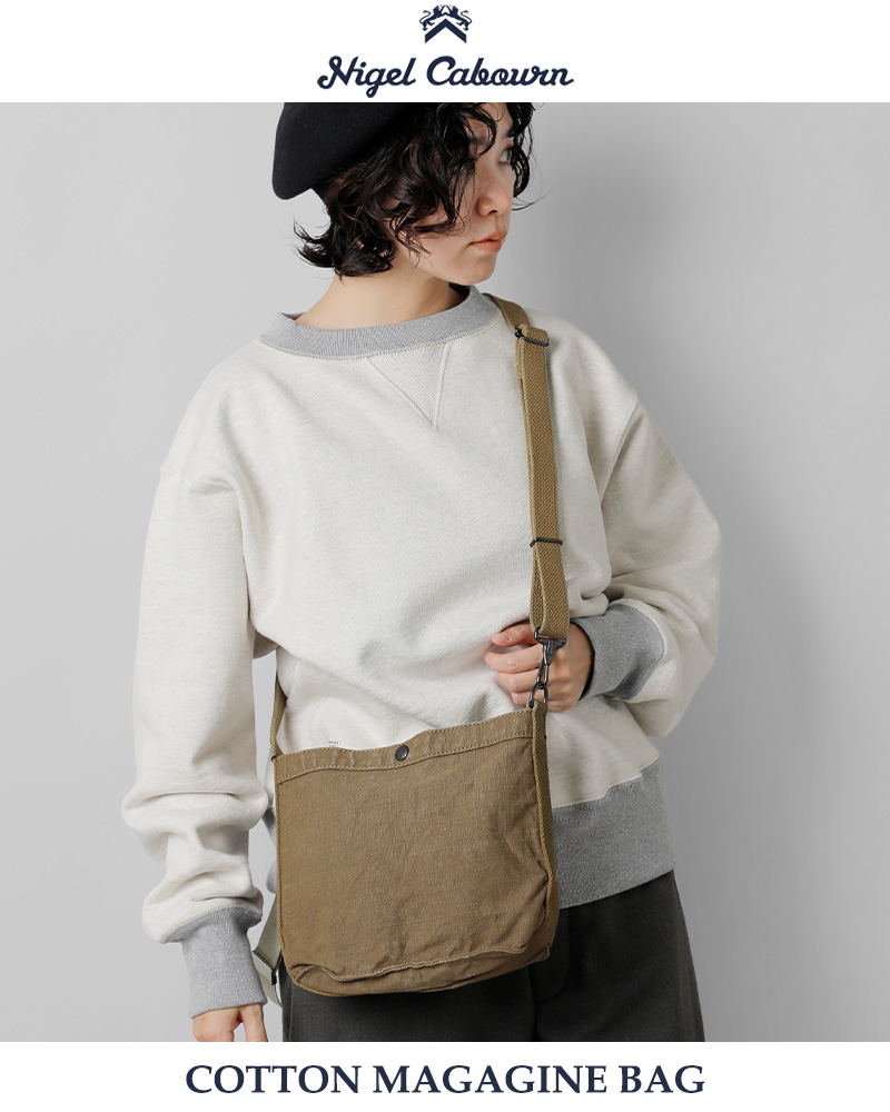 NIGEL CABOURN(ナイジェルケーボン)コットンマガジンバッグ8047-00-61007