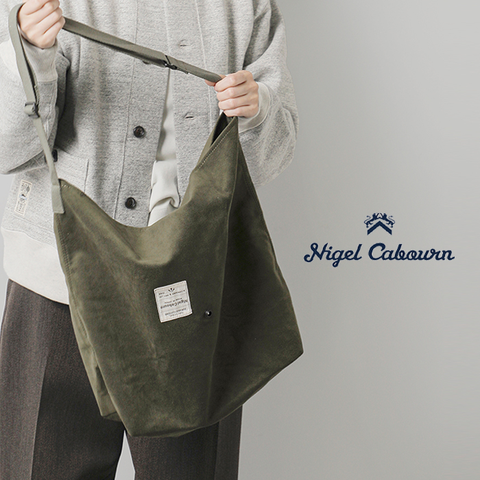 NIGEL CABOURN(ナイジェルケーボン)ベロアフェルトバケットバッグ8049-00-61014