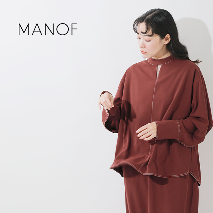 MANOF(マノフ)バックヨークレイヤードワンピース87112-5082