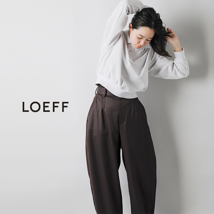 LOEFF(ロエフ)ウールギャバボンタンパンツ8814-202-0165