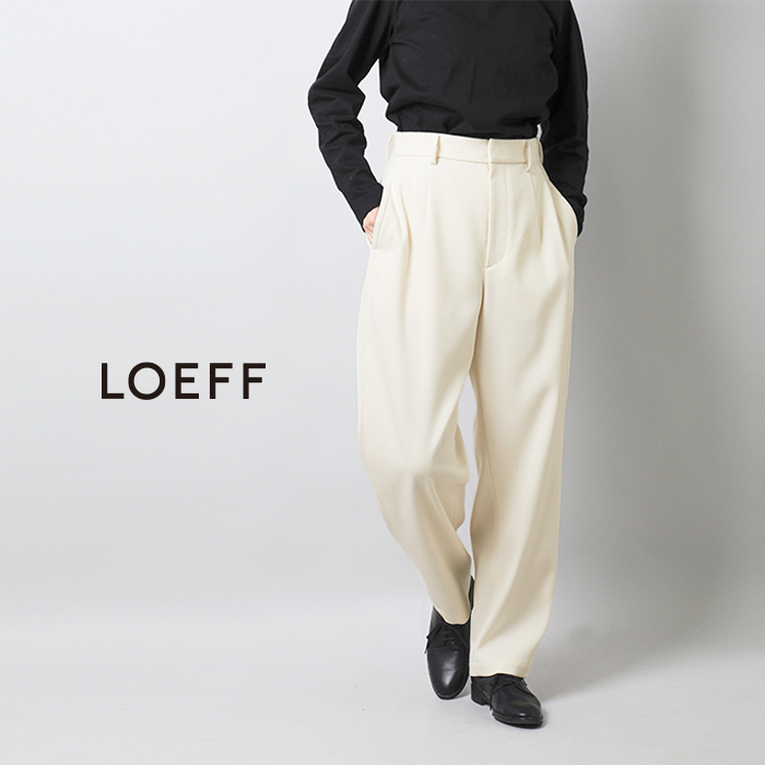 LOEFF(ロエフ)ダブルクロスボンタントラウザーパンツ8814-202-0210