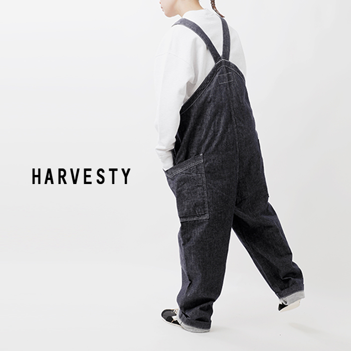 HARVESTY(ハーベスティ)10ozノンフェイドデニムオーバーオールa12007