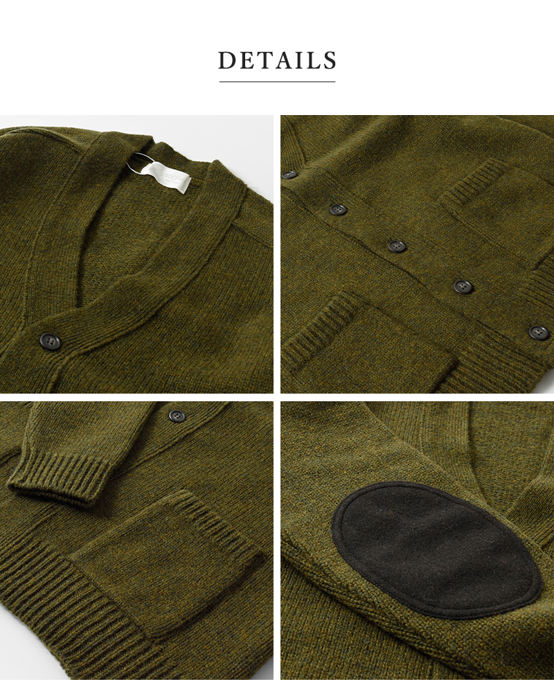 soglia(ソリア)エルボーパッチ付きカーディガン“LANDNOAHCardigan”landnoah-cardigan