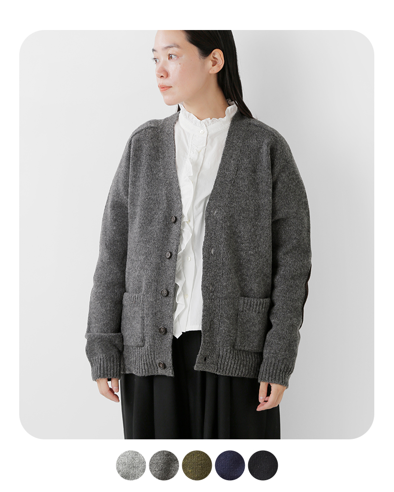 soglia(ソリア)エルボーパッチ付きカーディガン“LANDNOAHCardigan”landnoah-cardigan