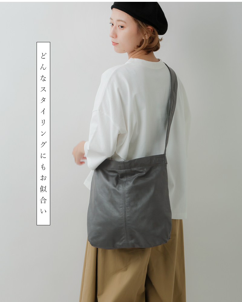 Ampersandカウレザー2wayソフトトートバッグHap24-a91