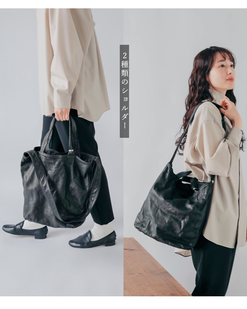 CHRISTIAN PEAU2wayカウスキンレザートート&ショルダーバッグbd-20totevcw