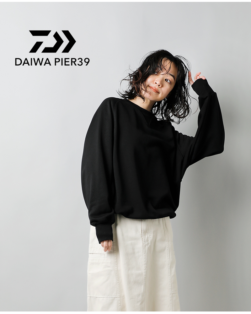 DAIWA PIER39(ダイワピア39)テックスウェットクルーネックフリーダムスリーブプルオーバー“WsTECHSWEATCREWFREEDOMSLEEVE”be-50024l