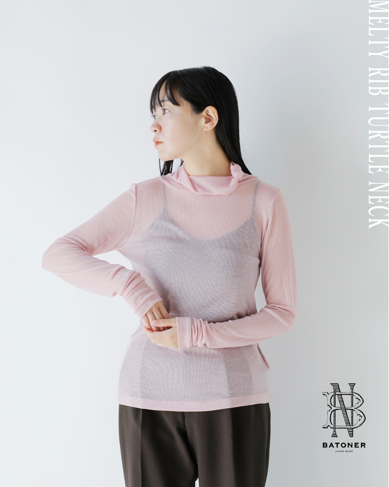 BATONER(ogi[)JV~uhu^[glbNvI[o[gMELTYRIBTURTLENECKhbn-24fl-009