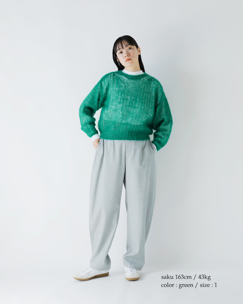 BATONER(バトナー)モヘアクルーネックニットプルオーバー“FLUFFYMOHAIRCREWNECK”bn-24fl-025