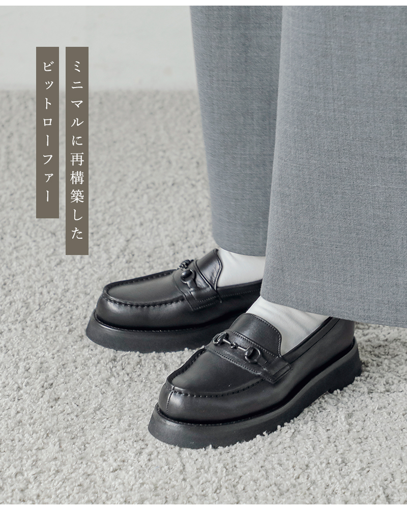 BEAUTIFUL SHOES(ビューティフルシューズ)キップレザーBSビットローファーbs-bit-loafer