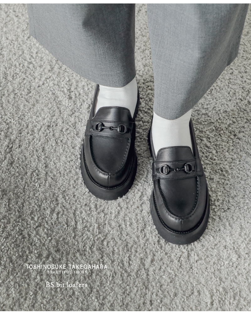 BEAUTIFUL SHOES(ビューティフルシューズ)キップレザーBSビットローファーbs-bit-loafer