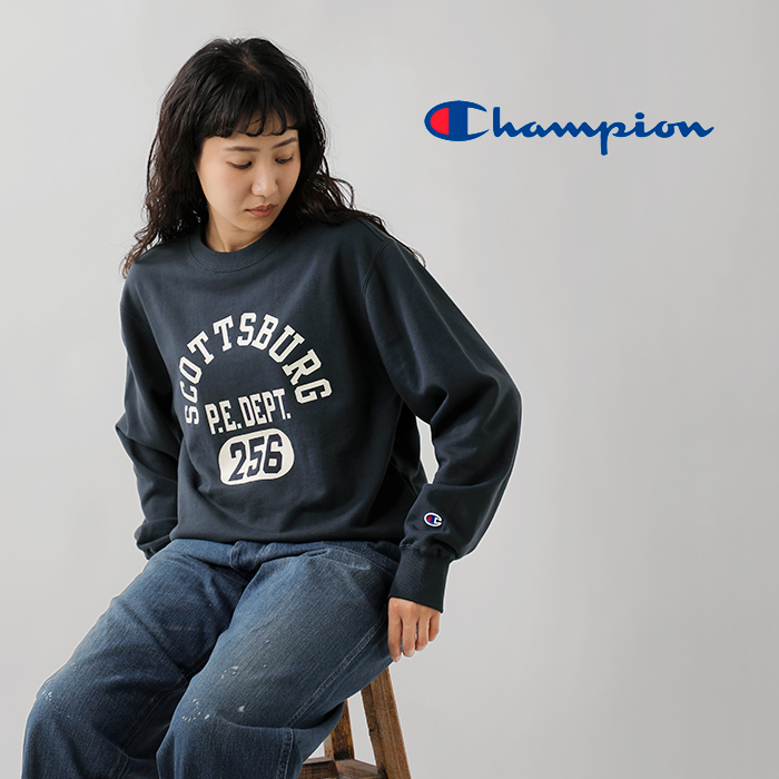 Champion(チャンピオン)USAコットンフレンチテリークルーネックスウェットシャツc3-a013-14-15