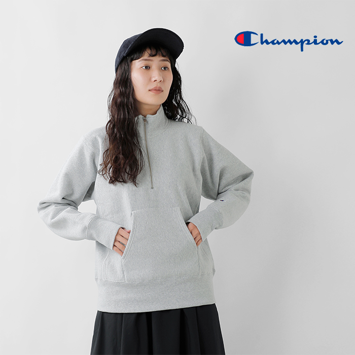 Champion(チャンピオン)リバースウィーブハーフジップスウェットシャツc3-y017