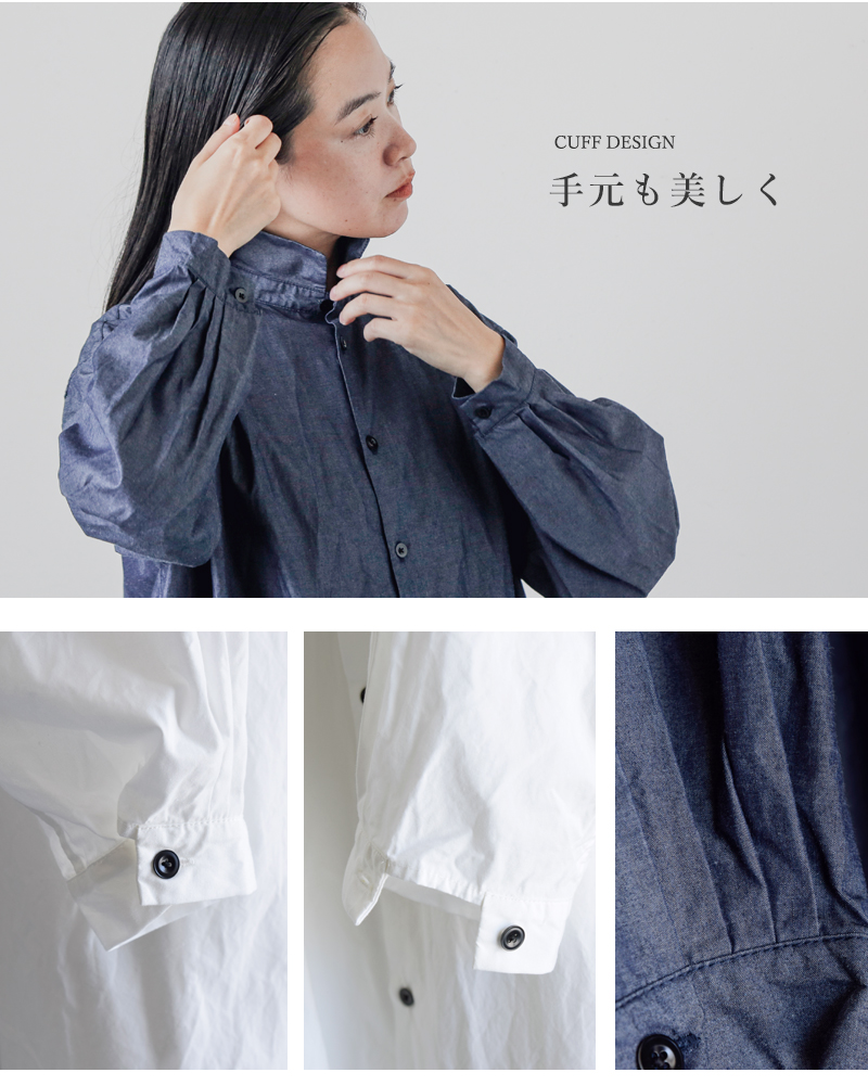 CLOLI(クロリ)コットンタックシャツドレス“COTTONTUCKSHIRTDRESS”cl-d0012