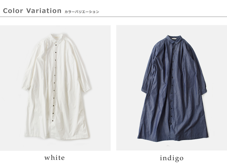 CLOLI(クロリ)コットンタックシャツドレス“COTTONTUCKSHIRTDRESS”cl-d0012