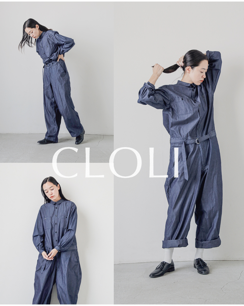 CLOLI(クロリ)コットンジャンプスーツ“COTTONJUMPSUIT”cl-p0041