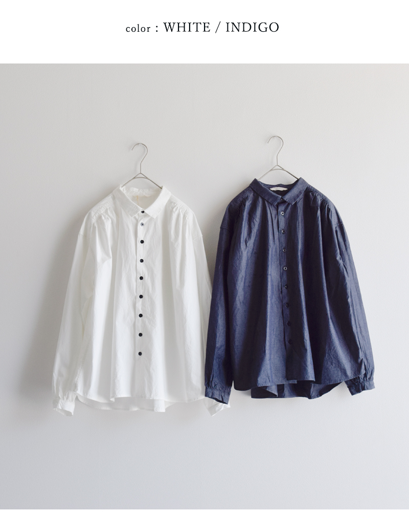 CLOLI(クロリ)コットンギャザーシャツ“COTTONGATHERSHIRT”cl-s0031